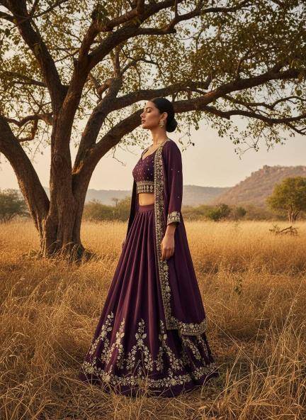 INDOWESTERN VF 227 GEORGETTE Lehenga choli bulk order suppliers in pune